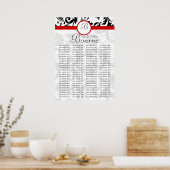 start op $11.20 Zittingsgrafiek voor ontvangst Poster (Keuken)