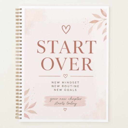 Start Over Planner – Vrouwelijk (Voorkant)