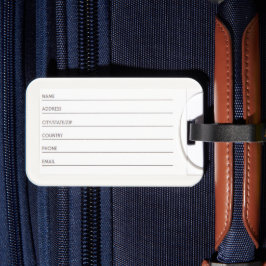 Start Small, Dream Big Travel Luggage Tag Bagagelabel