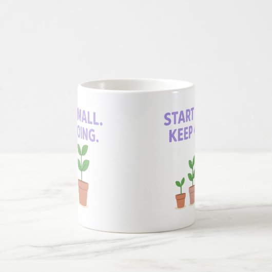 Start Small. Keep Going - Mug Koffiemok (Center)