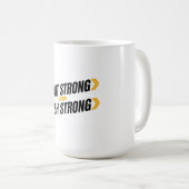 Start Strong Finish Strong Quote Koffiemok (Voorkant rechts)