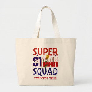 Start Texas Test Day Teacher Motivatie Grote Tote Bag