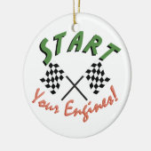 Start uw motoren keramisch ornament (Links)