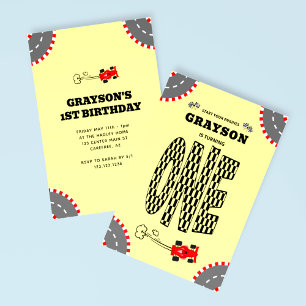 Start uw motoren Racing 1e verjaardag Kaart