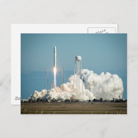Start van Antares Rocket Briefkaart (Voorkant / Achterkant)