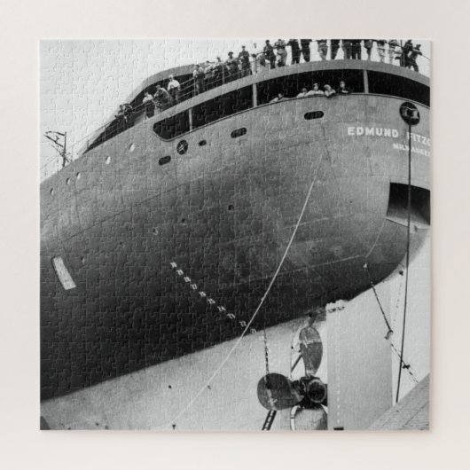 Start van de Edmund Fitzgerald (Stern Shot) Legpuzzel (Verticaal)