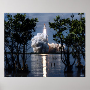 Start van de Space Shuttle STS-80 Poster