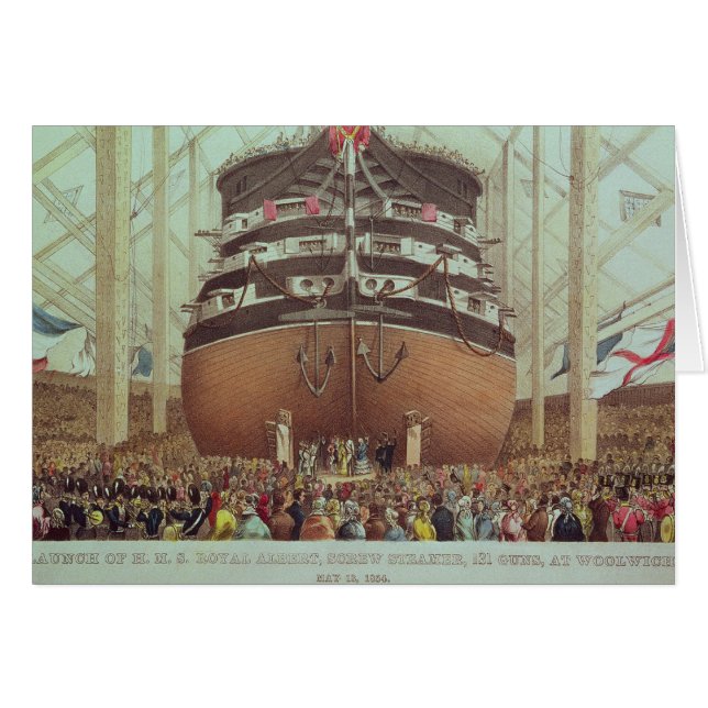 Start van H.M.S. Royal Albert, Screw Steamer (Voorkant Horizontaal)