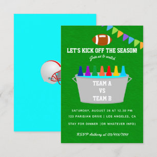 Start van het seizoen Voetbalwedstrijd Feest Uitno Kaart