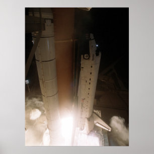 Start van Space Shuttle Atlantis (STS-104) Poster