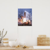 Start van Space Shuttle Atlantis (STS-106) Poster (Keuken)