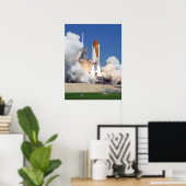 Start van Space Shuttle Atlantis (STS-115) Poster (Thuiskantoor)