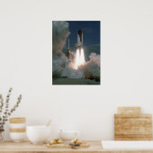 Start van Space Shuttle Atlantis (STS-27) Poster (Keuken)