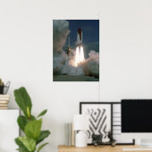 Start van Space Shuttle Atlantis (STS-27) Poster (Thuiskantoor)