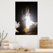 Start van Space Shuttle Atlantis (STS-76) Poster (Keuken)