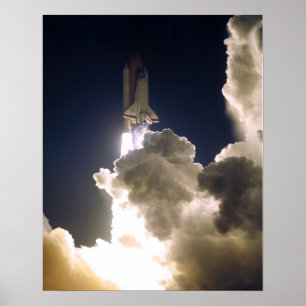 Start van Space Shuttle Atlantis (STS-86) Poster
