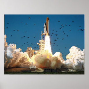 Start van Space Shuttle Challenger (STS-51L) Poster
