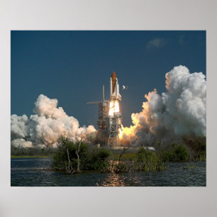 Start van Space Shuttle Challenger (STS-61A) Poster