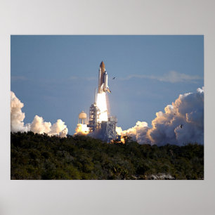 Start van Space Shuttle Columbia (STS-107) Poster
