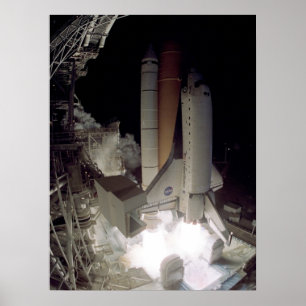 Start van Space Shuttle Columbia (STS-109) Poster