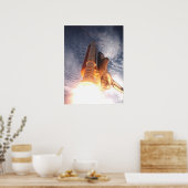 Start van Space Shuttle Columbia (STS-73) Poster (Keuken)
