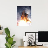 Start van Space Shuttle Columbia (STS-73) Poster (Thuiskantoor)