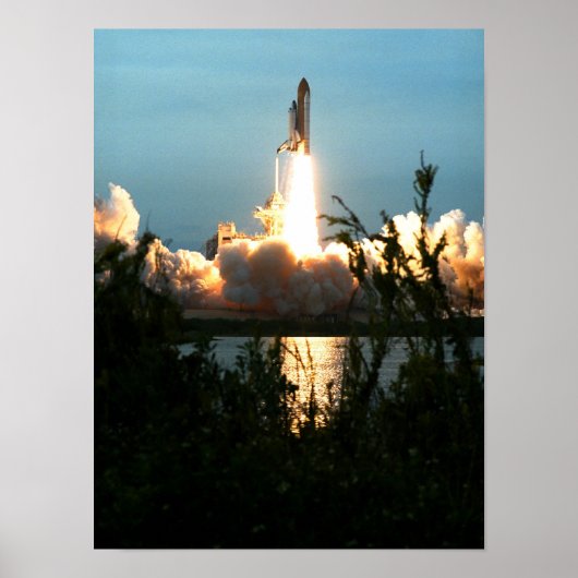 Start van Space Shuttle Columbia (STS-87) Poster (Voorkant)