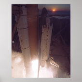 Start van Space Shuttle Discovery (STS-102) Poster (Voorkant)