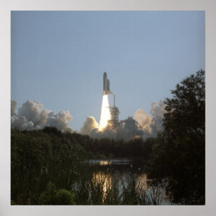 Start van Space Shuttle Discovery (STS-29) Poster
