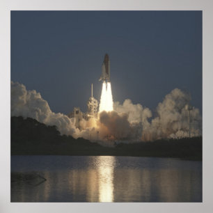 Start van Space Shuttle Discovery (STS-41) Poster