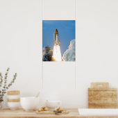 Start van Space Shuttle Discovery (STS-91) Poster (Keuken)