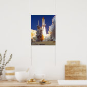 Start van Space Shuttle Discovery (STS-95) Poster (Keuken)
