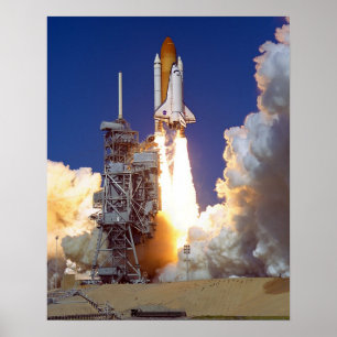 Start van Space Shuttle Discovery (STS-95) Poster