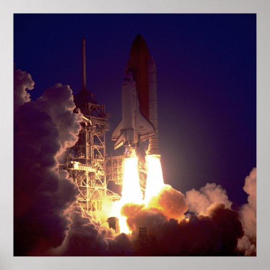 Start van Space Shuttle Discovery (STS-96) Poster (Voorkant)
