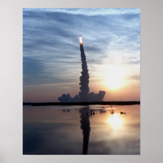 Start van Space Shuttle Discovery (STS-96) Poster (Voorkant)
