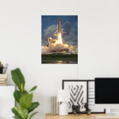 Start van Space Shuttle Endeavor (STS-57) Poster (Thuiskantoor)