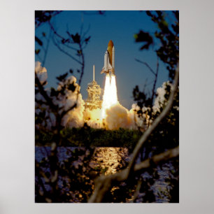 Start van Space Shuttle Endeavor (STS-99) Poster