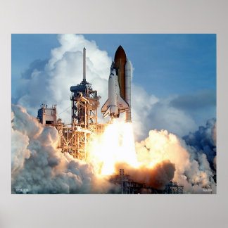 Start van Space Shuttle STS-106 Poster