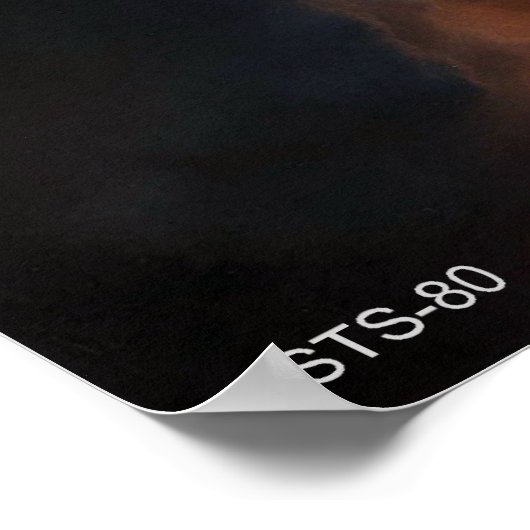 Start van Space Shuttle STS-80 Poster (Hoek)