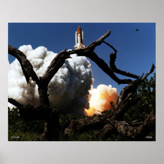 Start van Space Shuttle STS-83 Poster