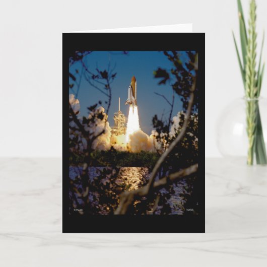 Start van Space Shuttle STS-99 Kaart (Voorkant)