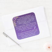 Start Vierkante Sticker (Envelop)