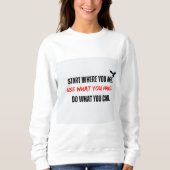 Start Where You Are Empowering Long Sleeve Top Red (Voorkant)