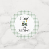 Start Your Tractor Table Confetti (Kleine voorkant)