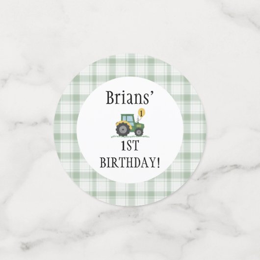 Start Your Tractor Table Confetti (Kleine voorkant)