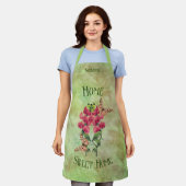 Startbloemen voor thuisgebruik en botervliegen schort (Gedragen)