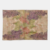 Startdecor voor Aged Grape Vineyard Waterverf Theedoek (Horizontaal)