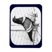 Startduif 1973 magneet (Verticaal)