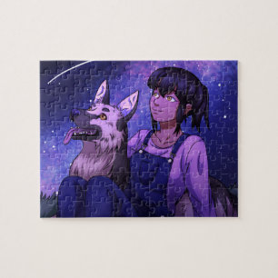 Starten met een hond legpuzzel