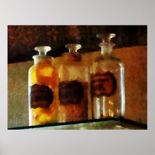 STARTEN ONDER $20 - Apothecaire flessen Poster